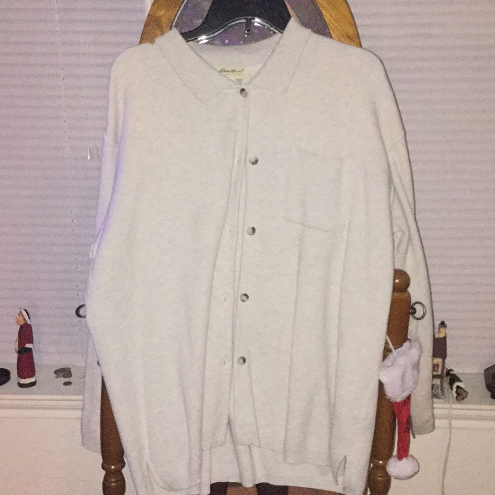 Off White Eddie Bauer Button Down Sweater